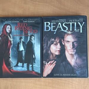 Set of 2 DVD Movies: 
Red Riding Hood & Beastly